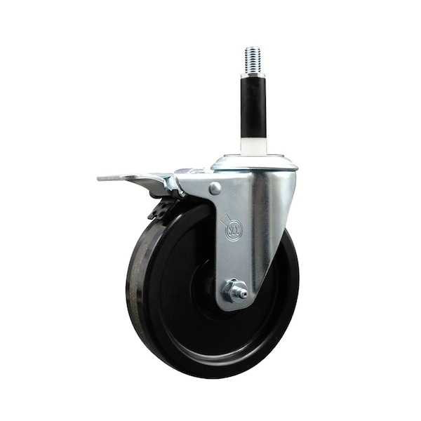 5'' SS Phenolic Swivel 7/8'' Expanding Stem Caster Total Lock Brake